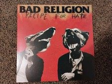 BAD RELIGION Recipe For Hate LP Vinyl Record with lyrics Insert , epitaph comprar usado  Enviando para Brazil