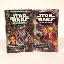 Star Wars New Jedi Order Edge of Victory I II Conquest Rebirth Keyes 2 PB Books, usado comprar usado  Enviando para Brazil