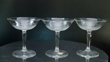 Vintage etched crystal for sale  BILLINGHAM