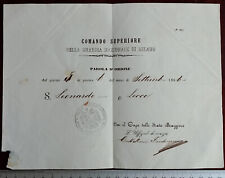Risorgimento documento comando usato  Brindisi
