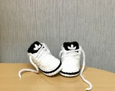 Sapatos de bebê de crochê feitos à mão botas de bebê de lã de crochê tênis chinelos comprar usado  Enviando para Brazil