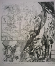 Gravure lithographie dessin d'occasion  Sète