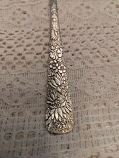 Par (2) 1847 Rogers Bros A1 colheres de prata lírio d'água e floral — pátina — comprar usado  Enviando para Brazil