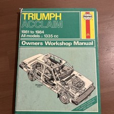 Triumph acclaim 1981 for sale  HERNE BAY