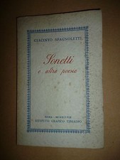 Giacinto spagnoletti sonetti usato Giacinto spagnoletti sonetti usato  Roma