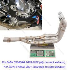 Usado, Para Bmw S1000RR 2019-2023 S1000R 21-23 Sistema de Escape Moto Frente Link Pipe comprar usado  Enviando para Brazil