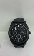Relógio masculino FOSSIL 45mm WR 50m cronógrafo preto aço inoxidável comprar usado  Enviando para Brazil
