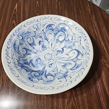 Tigela de cerâmica italiana grande VINTAGE peça central de mesa tigela de frutas por cerâmica 111/2" comprar usado Tigela de cerâmica italiana grande VINTAGE peça central de mesa tigela de frutas por cerâmica 111/2" comprar usado  Enviando para Brazil