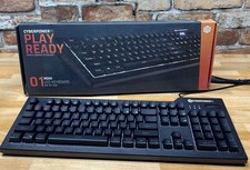 Teclado para juegos Cyberpower PC Play Ready 01 NOHI LED con cable negro KB-161-306 segunda mano  Embacar hacia Mexico