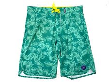 Bermuda de praia Banana Boat masculina padrão floral verde grande comprar usado  Enviando para Brazil