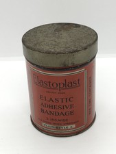 Bandagem adesiva elástica vintage Elastoplast 3 polegadas de largura lata com conteúdo comprar usado  Enviando para Brazil