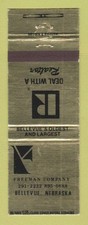 Matchbook cover freeman for sale  USA