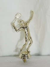 Topper de bolo troféu de tênis masculino vintage dourado 41/2"  comprar usado  Enviando para Brazil