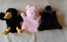 Handpuppen rabe schwein gebraucht kaufen  Varel