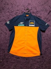 CAMISA BOTÃO MOTO GP KTM TEAM RACING TAMANHO M ADULTO Corrida Moto Auto Power Wear comprar usado  Enviando para Brazil