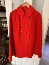 Vintage red poncho for sale  WHITCHURCH
