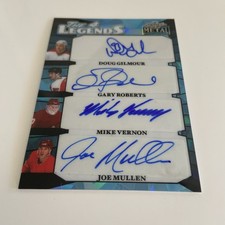 NHL Card-Gilmour/Roberts/Vernon/Mullen-The 4 Legends 1/1-Leaf Metal 2025-Calgary comprar usado  Enviando para Brazil