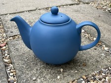 Blue globe teapot for sale  DRIFFIELD