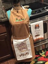 Embroidered thanksgiving kitch for sale  Clinton