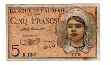 Algeria algerie billet d'occasion  Paris I