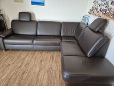 Braune eckledercouch ausziehba gebraucht kaufen  Kastl