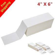 4000-20000 Fanfold 4 x 6 etiquetas térmicas diretas de envio com código de barras - Zebra 2844 comprar usado  Enviando para Brazil