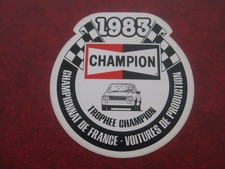Autocollant trophee champion d'occasion  Chaumont