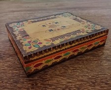 Scatola legno decorato usato  Fauglia