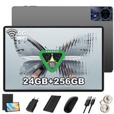 Używany, Tablet 14 Pollici Android 15 24GB + 256 GB, 8580mAh GPS Wifi 5G 4G SIM na sprzedaż  Wysyłka do Poland