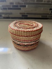 Woven lidded basket for sale  Tacoma
