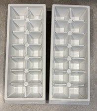 Bandeja de gelo vintage AMANA 14 peças cubo de gelo freezer plástico branco 2 bandejas comprar usado Bandeja de gelo vintage AMANA 14 peças cubo de gelo freezer plástico branco 2 bandejas comprar usado  Enviando para Brazil