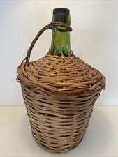 Vtg wicker wrapped for sale  North Lima