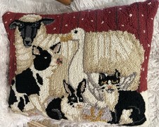 Wool hook rug for sale  Barto