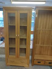 Oak display cabinet for sale  SOUTH SHIELDS