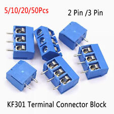 Usado, Bloco conector terminal parafuso PCB KF301 passo 5,08 mm - 2 pinos/3 pinos 300V 10A comprar usado  Enviando para Brazil