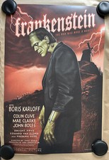 Universal frankenstein 24x36 for sale  BOGNOR REGIS