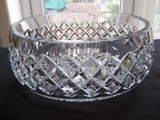 Tigela de frutas de vidro vintage pesada grande corte cristal chumbo 24cm diâmetro 2,5kg comprar usado  Enviando para Brazil