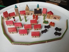 Holzspielzeug kleines dorf gebraucht kaufen  Limbach-Oberfrohna