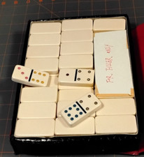 Dominó Duplo Doze Cores Conjunto de 91 Profissionais em Vinil Snap Case Completo comprar usado  Enviando para Brazil