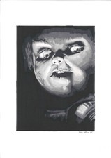 ritratto CHUCKY LA BAMBOLA ASSASSINA -  fatto a mano comprar usado  Enviando para Brazil