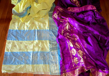 Saree purple yellow for sale  Williamsburg