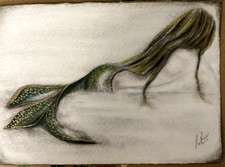 Mermaid art original for sale  Tampa