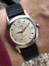 Używany, ENICAR Ultradźwiękowa automatyczna 32mm | Giloszowa tarcza | Niesamowite etui | Vintage lata 50-te na sprzedaż  PL