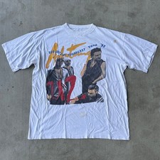 Camiseta vintage 1992 U2 Zoo Outside Yankees banda de música gráfica  comprar usado  Enviando para Brazil