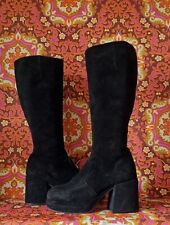 Vintage black suede for sale  BINGLEY