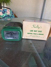 Usado, VINTAGE "GAIOLA DE ISCA VIVA SALGADA/HOPPERS-RÃS-MINNOWS/MADEIRA MFG COR ESTERLINA comprar usado  Enviando para Brazil