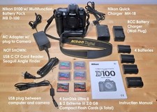 Câmera Digital SLR Nikon D100 6.1 MP - SN 2308016 (Somente Corpo) + Extras, usado comprar usado  Enviando para Brazil