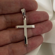 Pingente cruz de prata esterlina 925 feito à mão joias masculinas e femininas Sp3 comprar usado  Enviando para Brazil