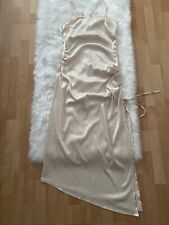 Satin beige kleid gebraucht kaufen  Bottrop