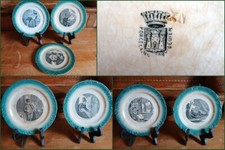 Assiettes anciennes parlantes d'occasion  Uzerche
